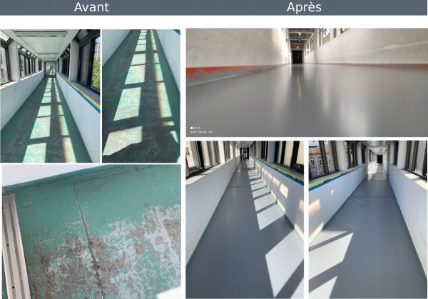 photo du chantier : HCL LYON SUD COURSIVE EN RESINE POLYURETHANE