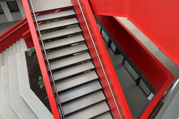 Chape fluide et béton coulé au CAMPUS SEB de LYON